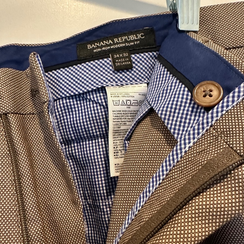 Men's Banana Republic Non-Iron Slim Fit Trousers